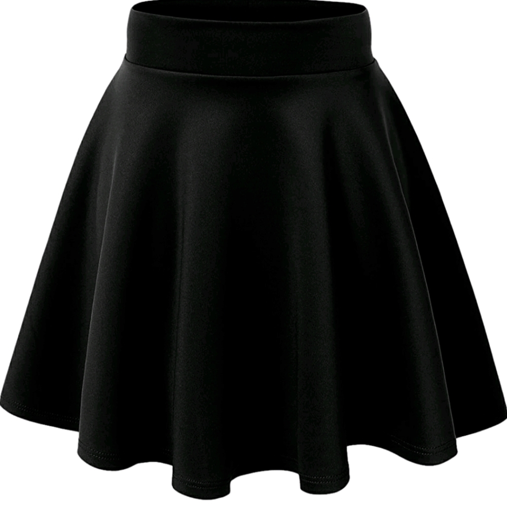Stretchy Flared Skater Skirt